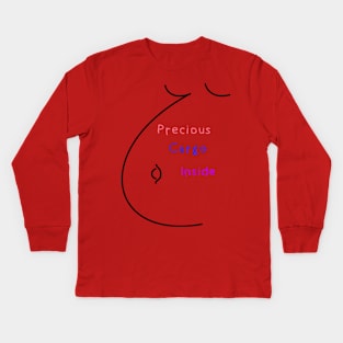 Precious Cargo Inside Kids Long Sleeve T-Shirt